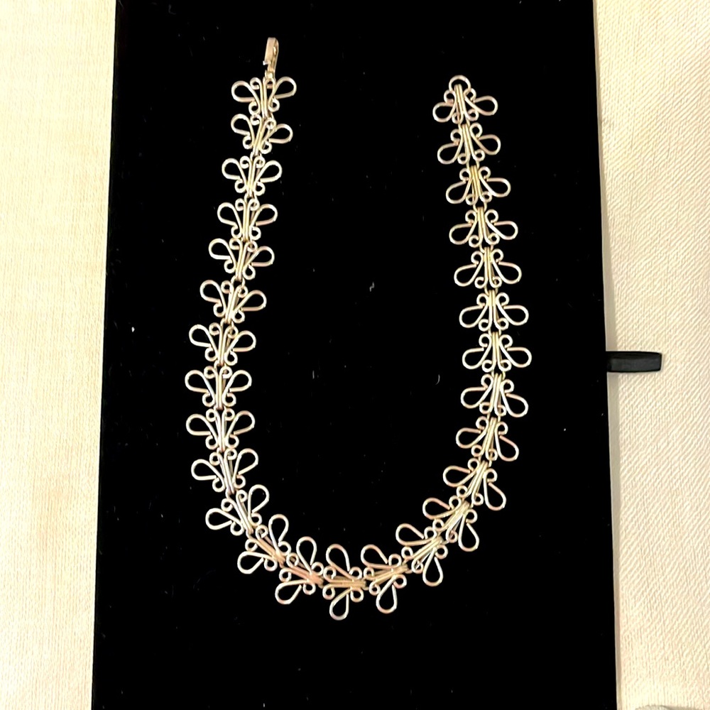 Sterling silver butterfly necklace